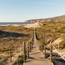 Boardwalk through the Guincho dunes